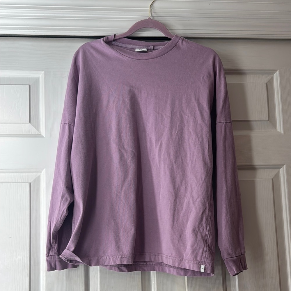 Urban Outfitters Oversized Purple Crew Neck Long Sleeve Shirt